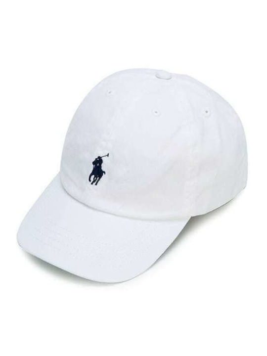 Kids' Hat Jockey Fabric White