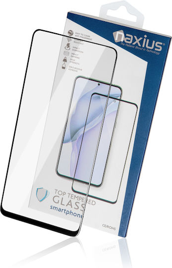 Naxius Top Full Face Tempered Glass Μαύρο (Realme 8 5G)
