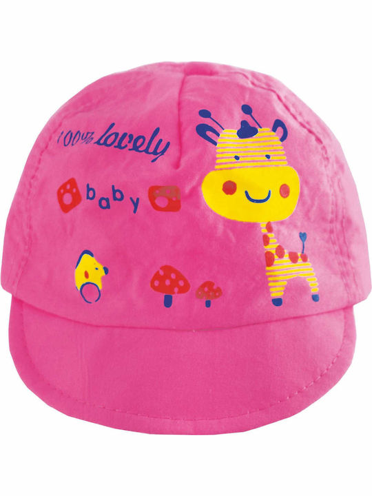 Aria Kids Fabric Cap Pink