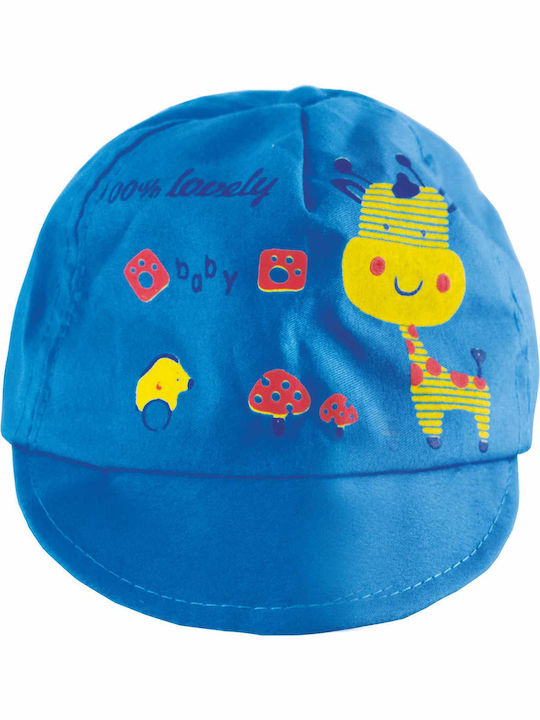 Aria Παιδικό Καπέλο Jockey Υφασμάτινο Μπλε