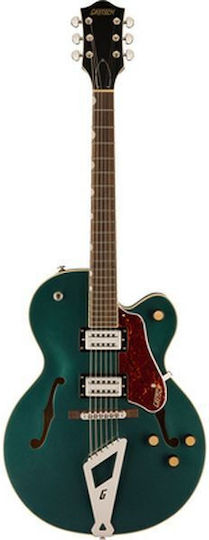 Gretsch G2420 CG Streamliner Elektrische Gitarre ES mit HH Tonabnehmerkonfiguration Cadillac Green