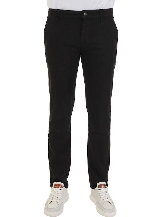 Boss Trousers Chino Elastic in Slim Fit Black