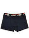 Fila Herren Boxershorts Schwarz 1Packung