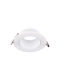V-TAC Round Metallic Recessed Spot with Integrated LED and Adjustable White Light White 8.75x8.75cm. 1pcs