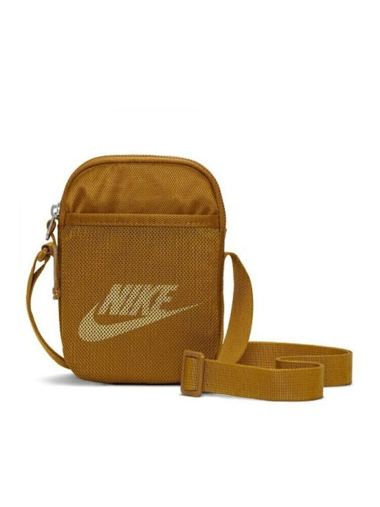 Nike Heritage Ανδρική Τσάντα Ώμου / Χιαστί Καφέ
