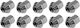 NTY Nuts M21x21mm Length 31mm for Key No 21 10pcs