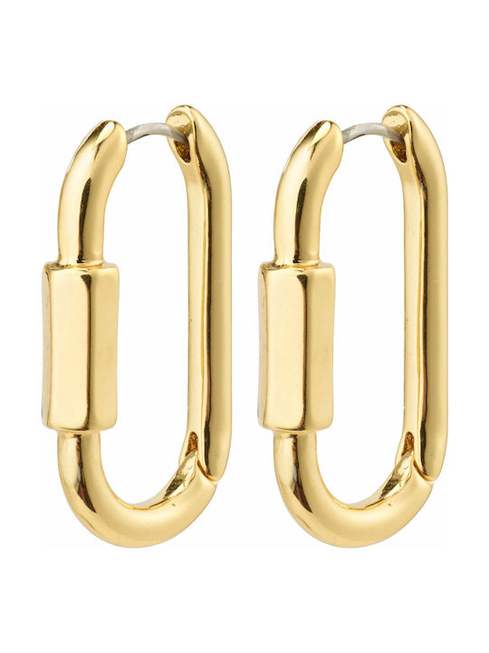 Pilgrim Earrings Hoops Gold Plated