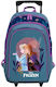 Bagtrotter Frozen Blue School Bag Trolley Elementary, Elementary Blue