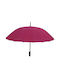 Tradesor Automatic Umbrella with Walking Stick Fuchsia