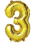 Balloon Foil Number 3 Gold 40cm