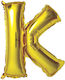 Ballon Folie Buchstabe Gold 40cm