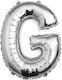 Ballon Folie Buchstabe Silber 40cm