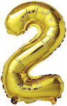 Balloon Foil Number 2 Gold 40cm