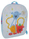 CHartini Poli Little Men Little Ladies School Bag Backpack Kindergarten Light Blue