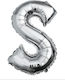 Ballon Folie Buchstabe Silber 40cm