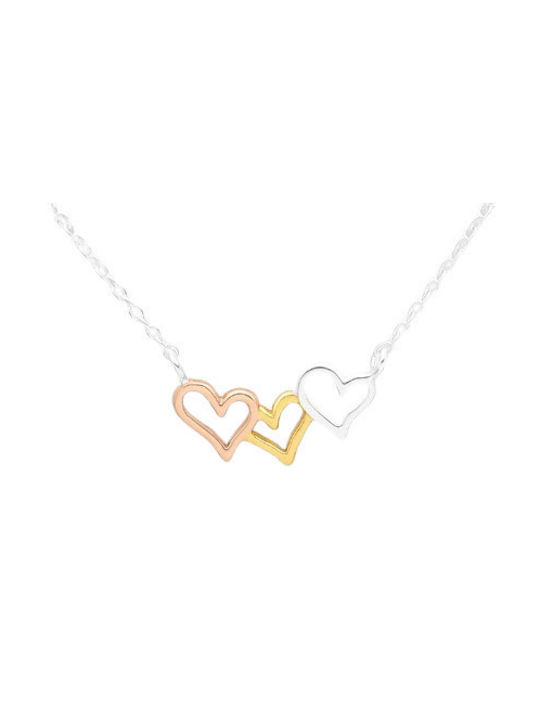 Necklace with design Heart from Gold 18k