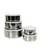 Inox Lunch Box Silver 5pcs