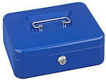 Alco Cash Box with Lock Blue 126081104