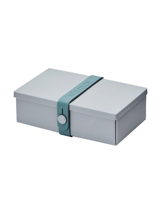 Uhmm Microwave Plastic Lunch Box Gray 18x18cm