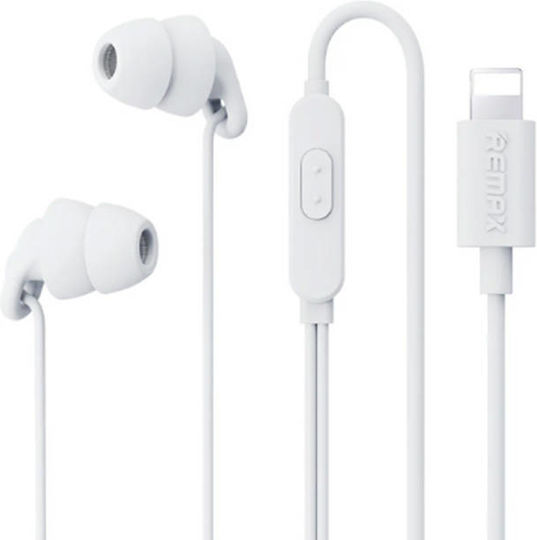 Remax RM-518I In-Ear Freihändig Kopfhörer mit Stecker Blitzschlag Weiß