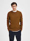 Selected Men's Long Sleeve Sweater Brown