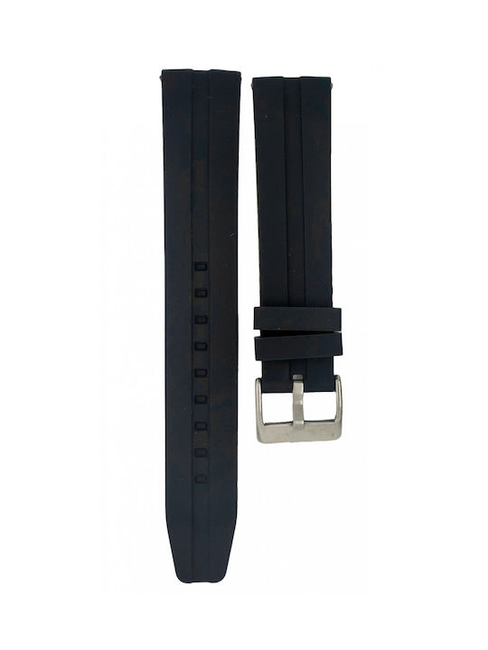 Diloy Straps Rubber Strap Black 20mm