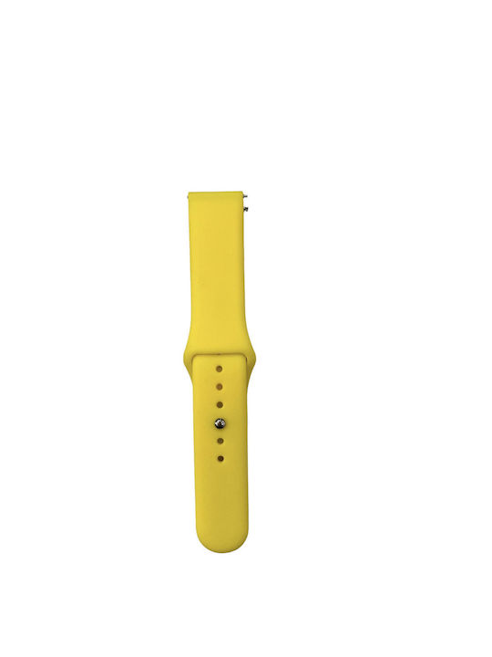 Rubber Strap Yellow 20mm