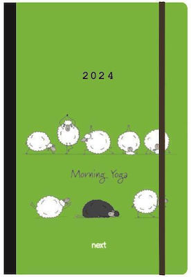 Next Trends Flexi Daily Spiral Agenda 2024 Morning Yoga 12x17cm