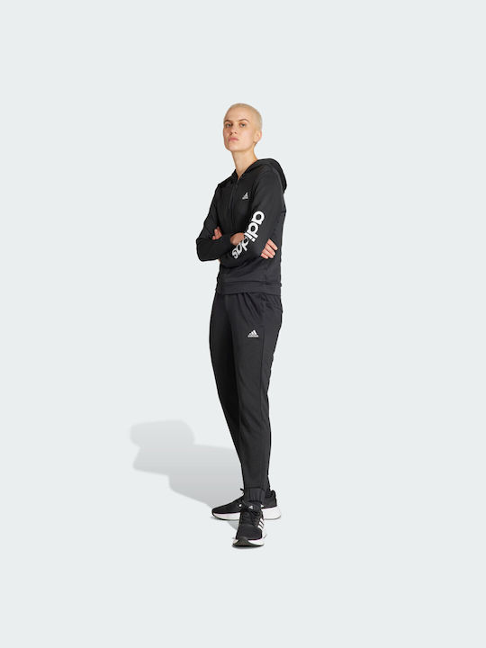 Adidas Damen-Sweatpants-Set Schwarz