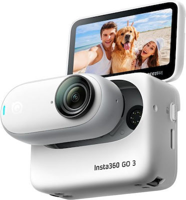 Insta360 GO 3 128GB Action Camera 2K με WiFi Λευκή με Οθόνη 2.2"