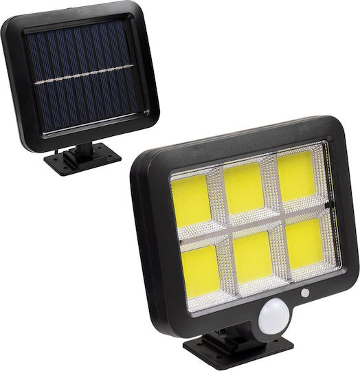 Proiector Solar LED Etanș 35W Alb Rece 6000K Cu Senzor De Mișcare Și Fotocelul IP65