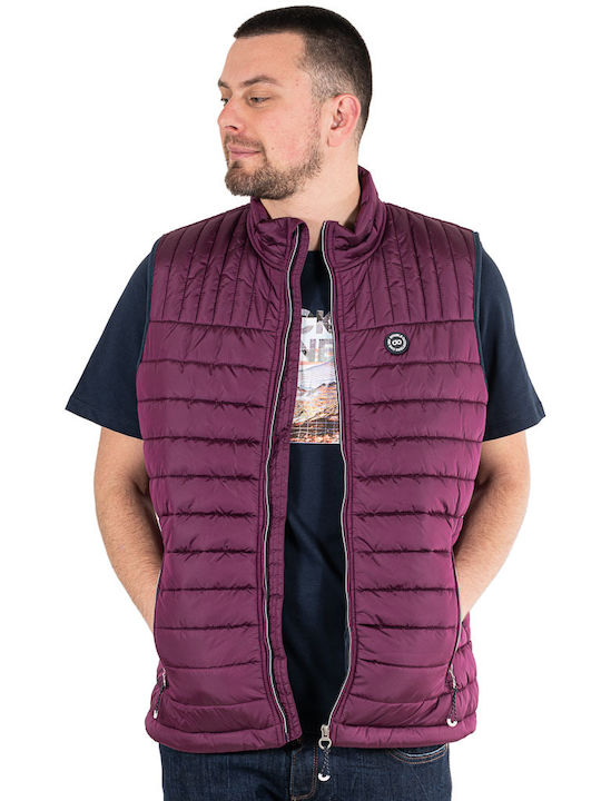 Double Μπουφάν Puffer Αδιάβροχο Μωβ