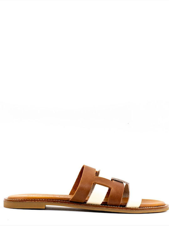 Philippe Lang Leather Women's Sandals Brown