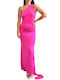 Chica Sommer Maxi Kleid Rosa