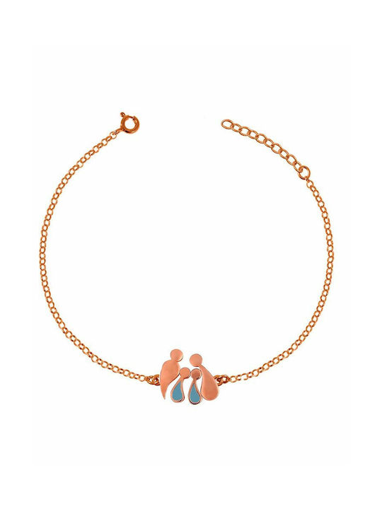 Kids Gold Plated Silver Chain Bracelet with Figure for Boy