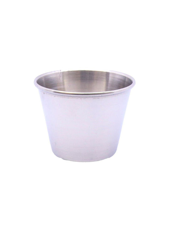 Serving Bowl Round Inox Silver with Diameter 6.5cm