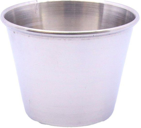 Serving Bowl Round Inox Silver with Diameter 6.5cm