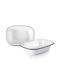 Ibili Bol de Servire Oval Emailat Alb 15x15cm