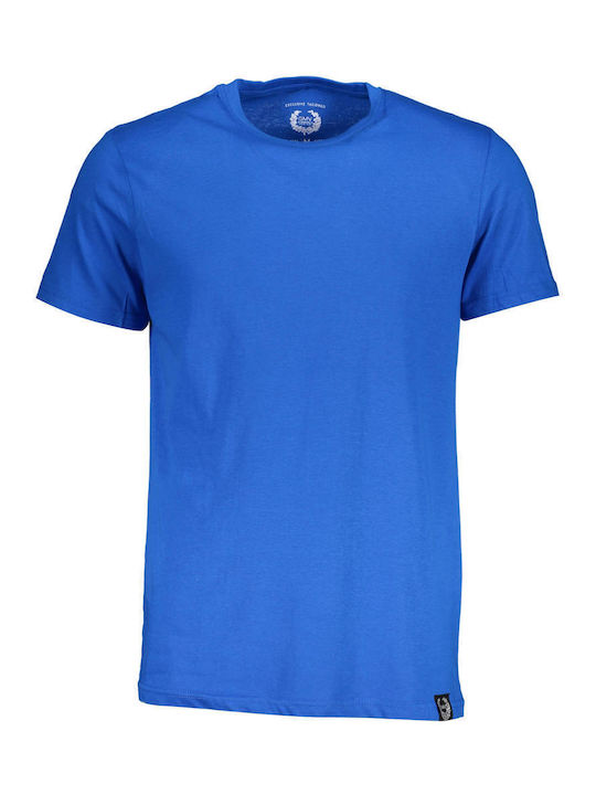 Gian Marco Venturi Herren T-Shirt Kurzarm Blau