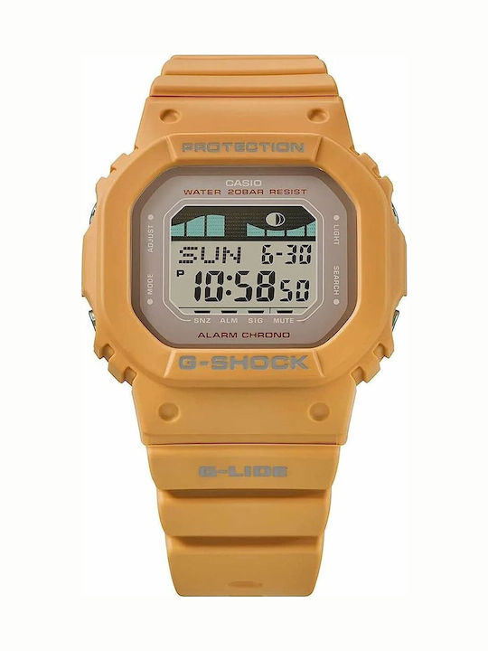 Casio G-shock Digital Ceas de Damă cu Galben Cu...