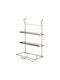 Tekno-Tel Wall Mounted Metallic Roll Dispenser Silver 30x19x49cm