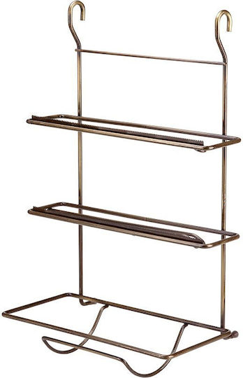 Tekno-Tel Wall Mounted Metallic Roll Dispenser Silver 30x19x49cm