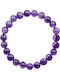 Damen Armband Amethyst 8mm aus Kabel 8cm
