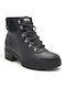 Leather Women's Ankle Boots Black