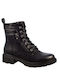 Yfantidis Women's Combat Boots Black