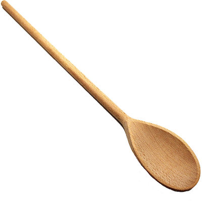 Wooden spoon with a groove 30x5cm 6KZN102