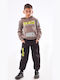 Hashtag Kids Sweatpants Set Beige 2pcs