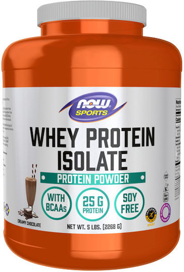 Whey Protein Isolate Протеин Суроватъчен без глутен с Вкус Кремообразен шоколад 2.268kg