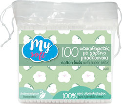 My Soft Ohrreiniger Papiertüten Sticks 100Stücke