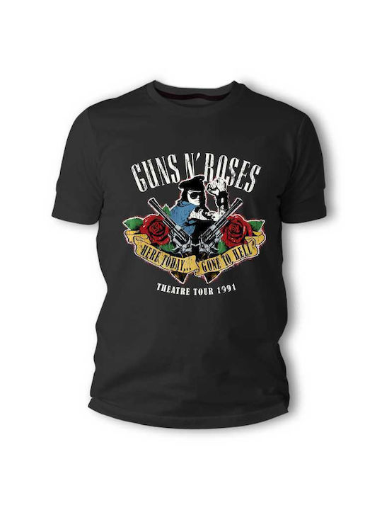 Frisky T-shirt Guns N' Roses σε Μαύρο χρώμα